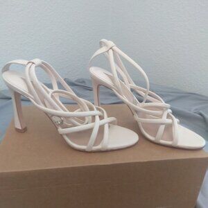 Antonio Melani Sandals Heels Pumps Shoes
Leather Strappy Stiletto 10M